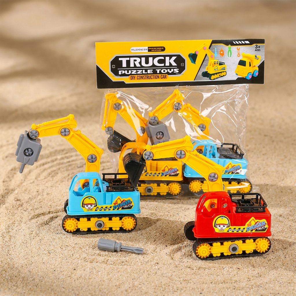 2pcs DIY Construction Car