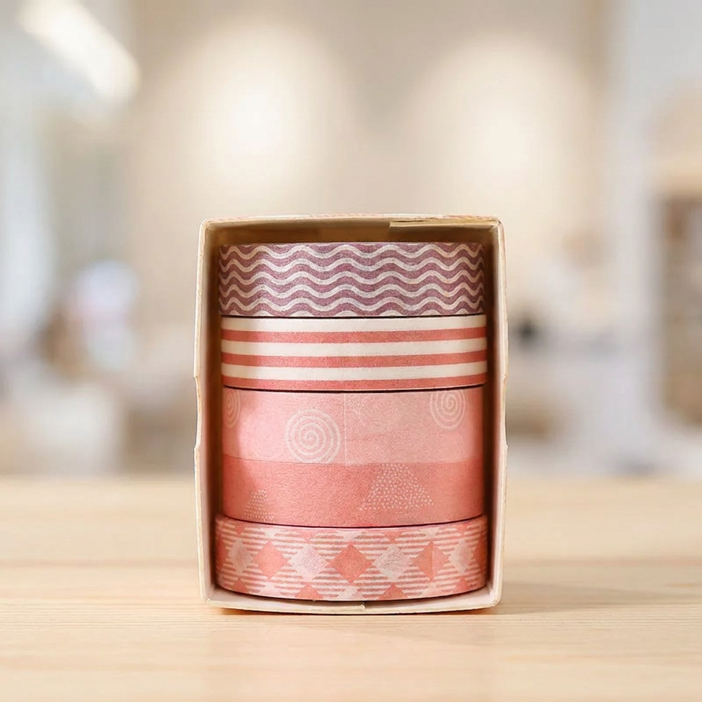 5-Roll Decorative Washi Tape Gift Set