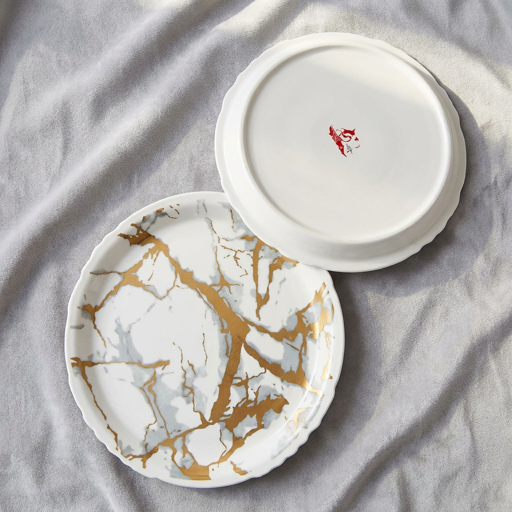 Floral Melamine Serving Plate