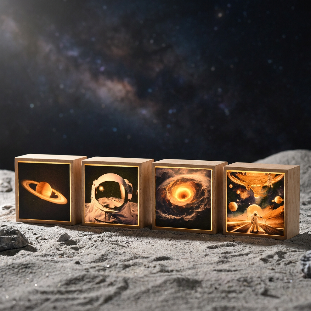 Desktop Night Light Photo Frame