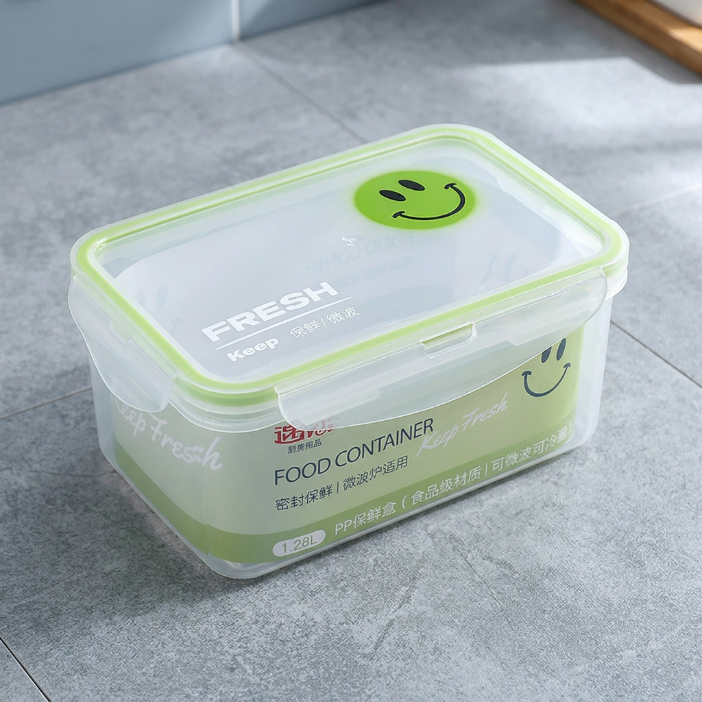 PP Smile Food Containers, Multicolor