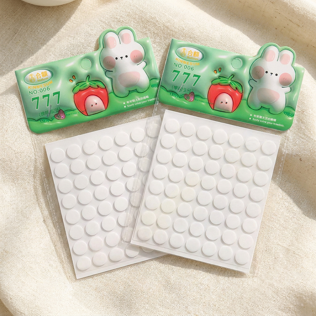 White Mini Reusable Adhesive Dots