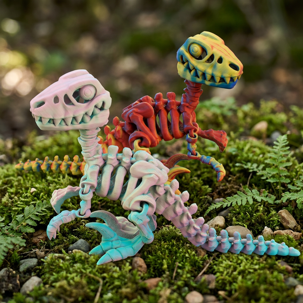 Large Skeleton Velociraptor 19cm