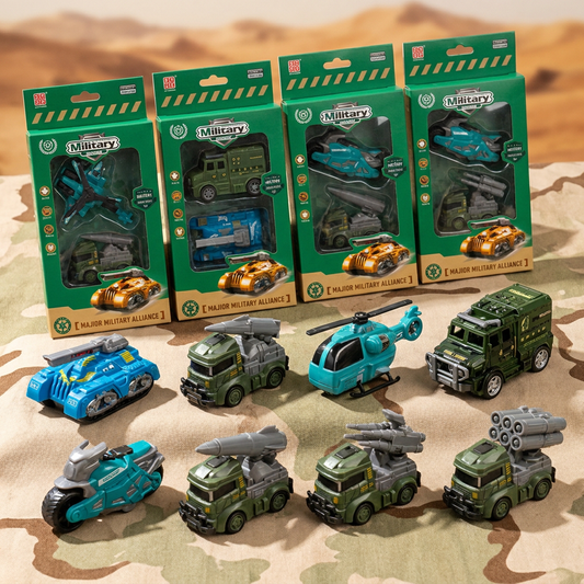 Military Vehicle Toy Set for Kids 2 Pack