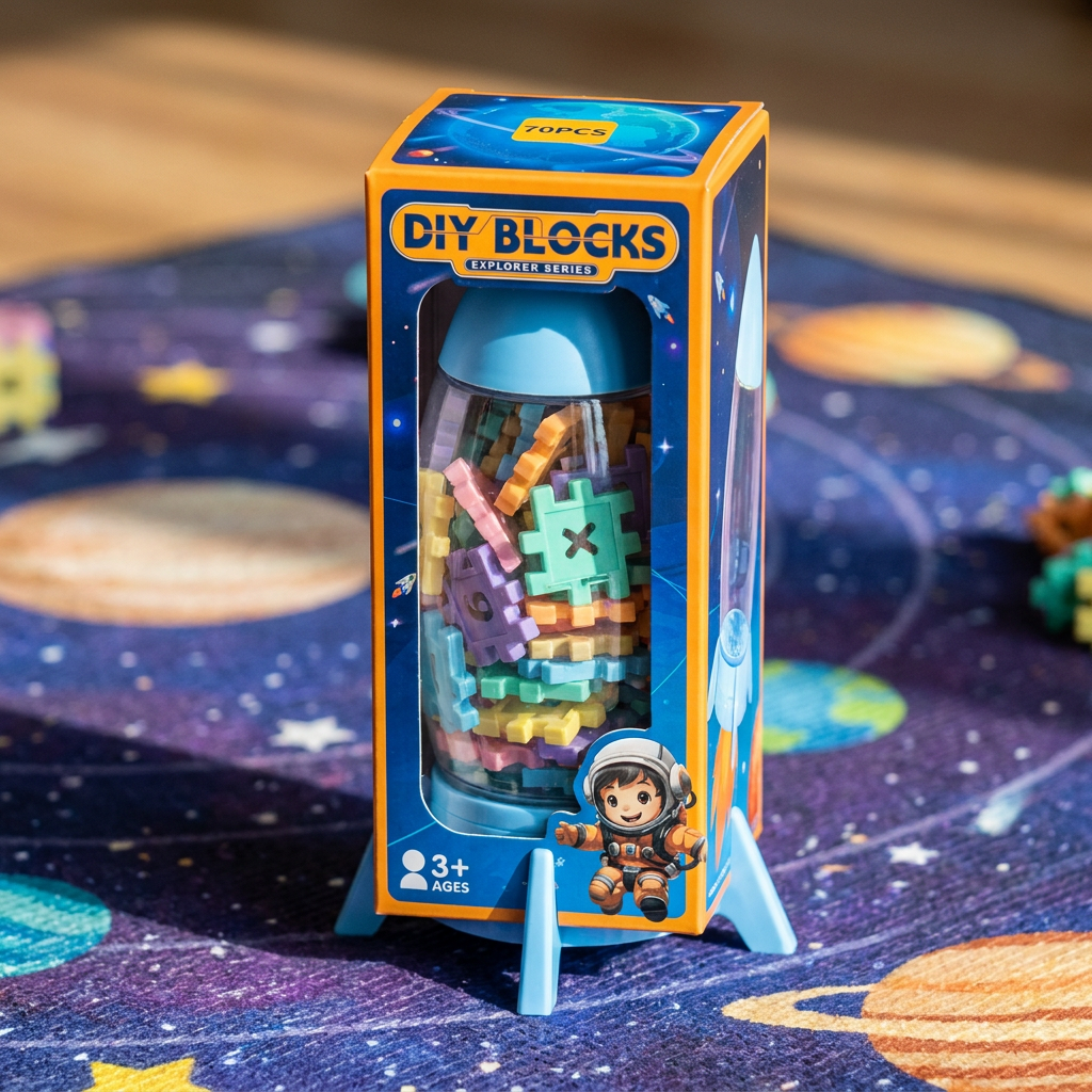 70pcs Rocket DIY Blocks
