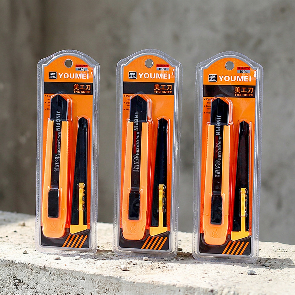 YOU MEI Orange Utility Knife, 5-Pack