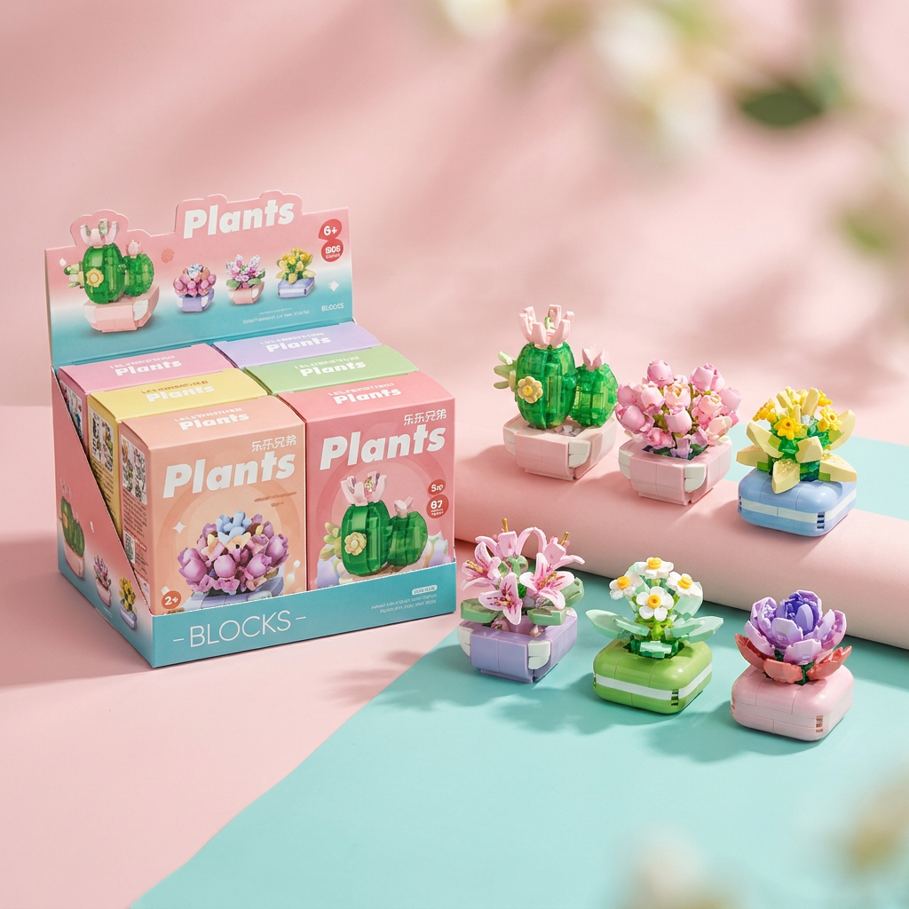 Colorful Mini Plant Building Blocks