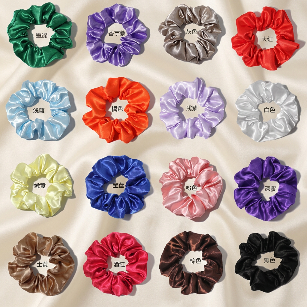 Solid Color Silky Hair Tie Hair Accessories
