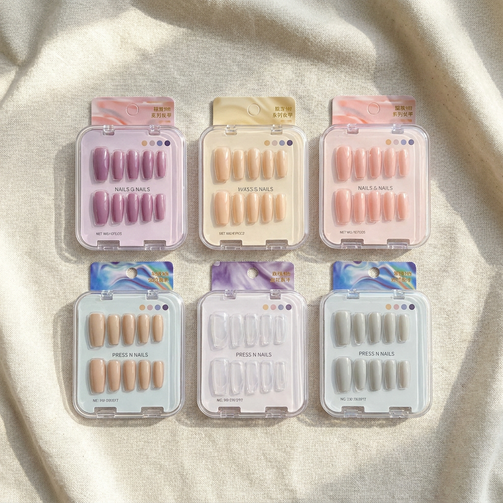 Boxed Press-On Nails ZJ1010 Cat Eye Series Long Nails