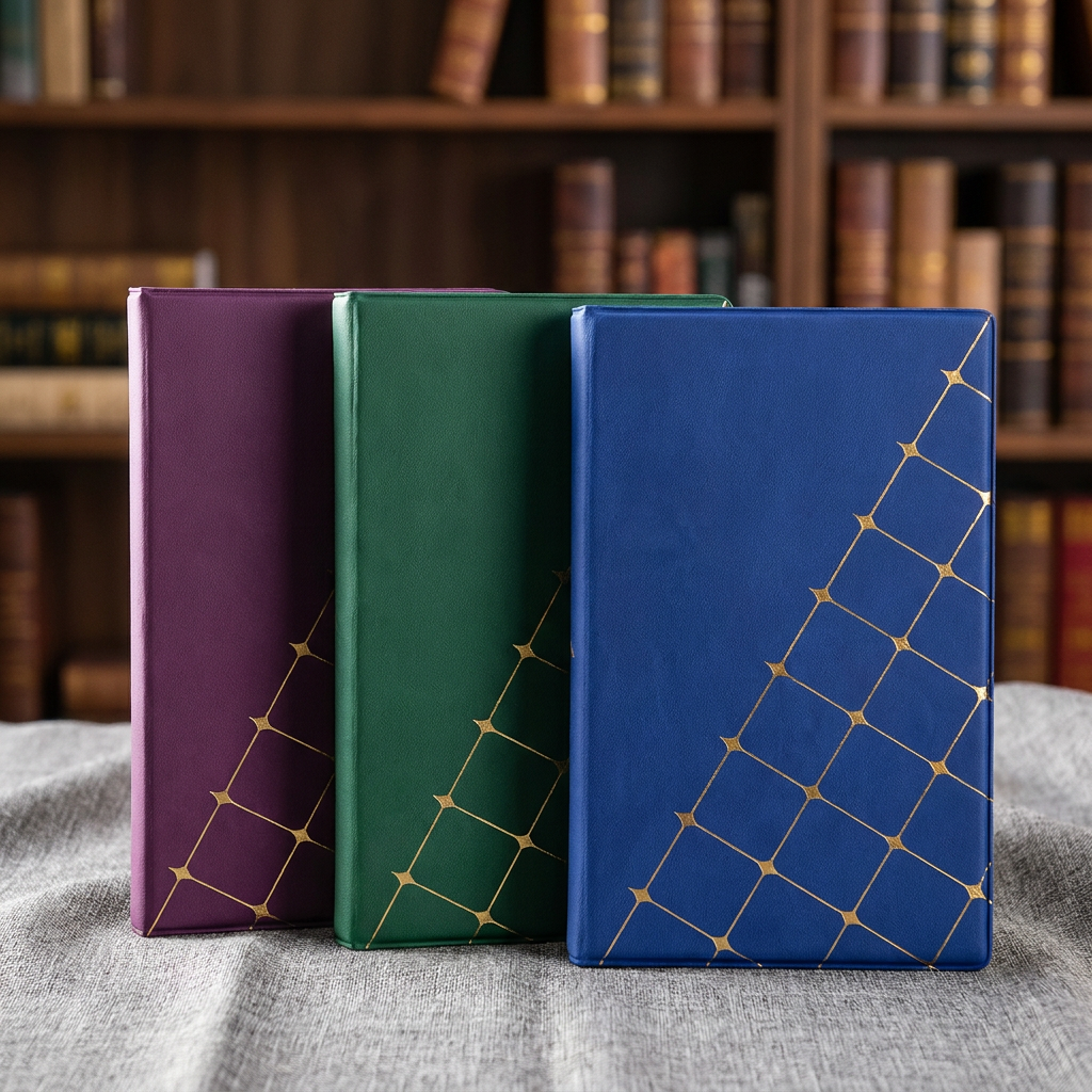 Grid-Design Notebook Set Multicolor