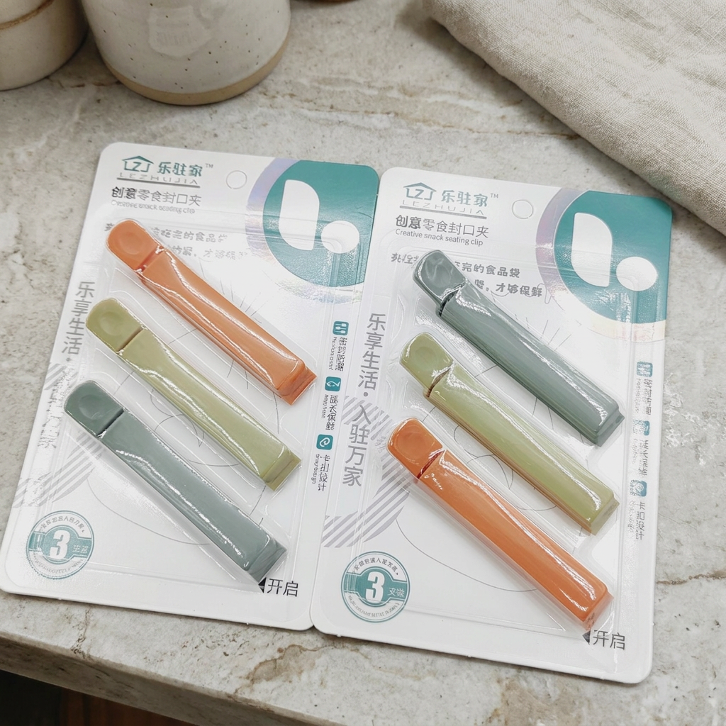 Multicolor Mini Plastic Food Bag Clips