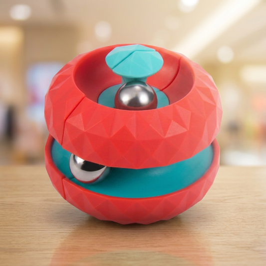 Diamond Textured Orbit Ball Fidget Spinner