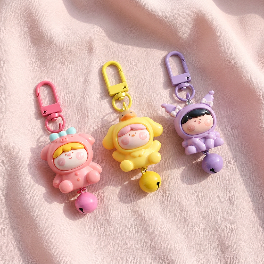 Colorful Mini Silicone Keychains