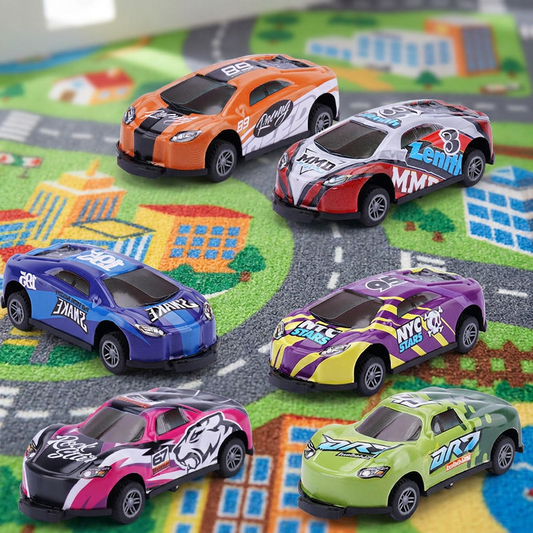 Tinplate Pull-back Jumping Car