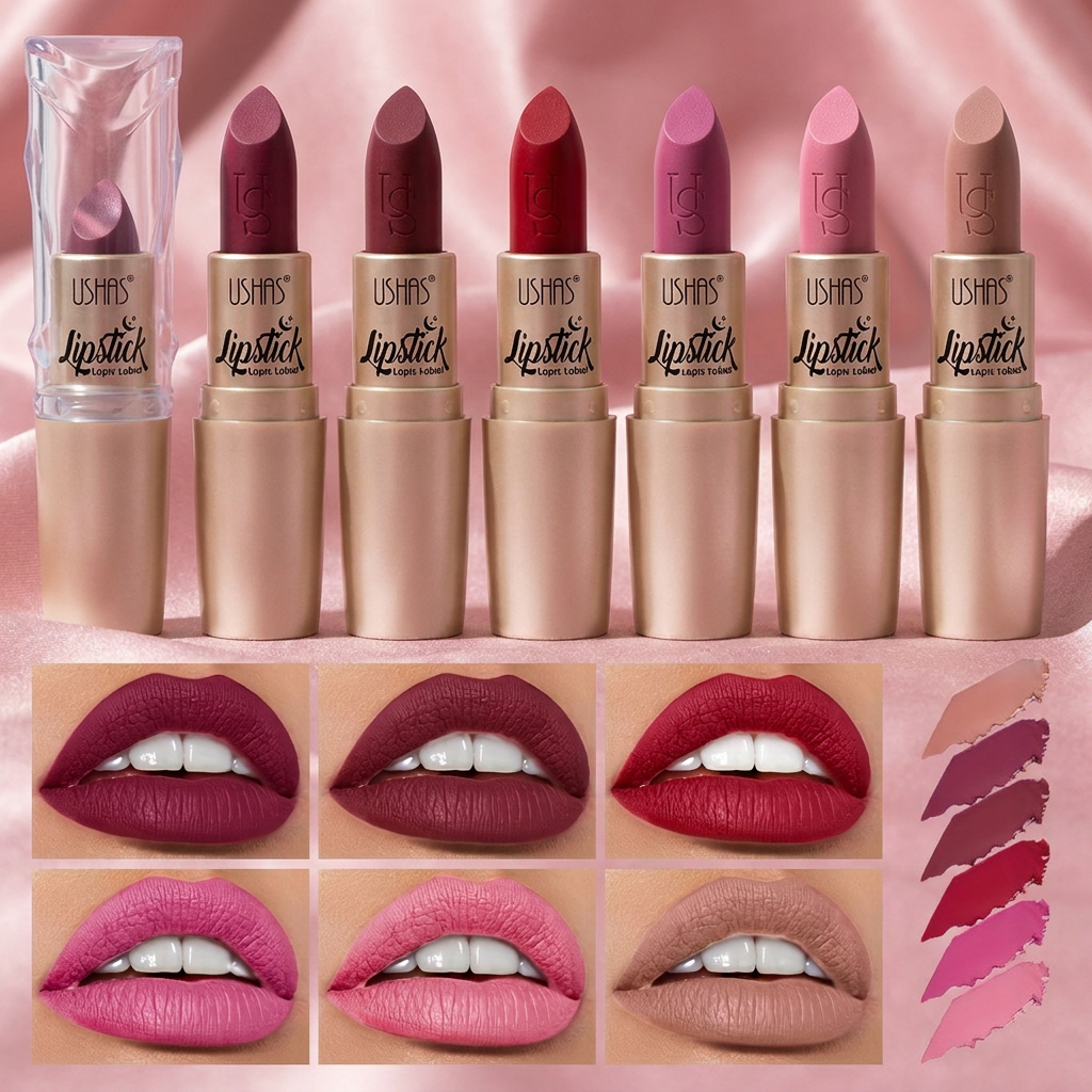 USHAS Golden Matte Lip Stick 2