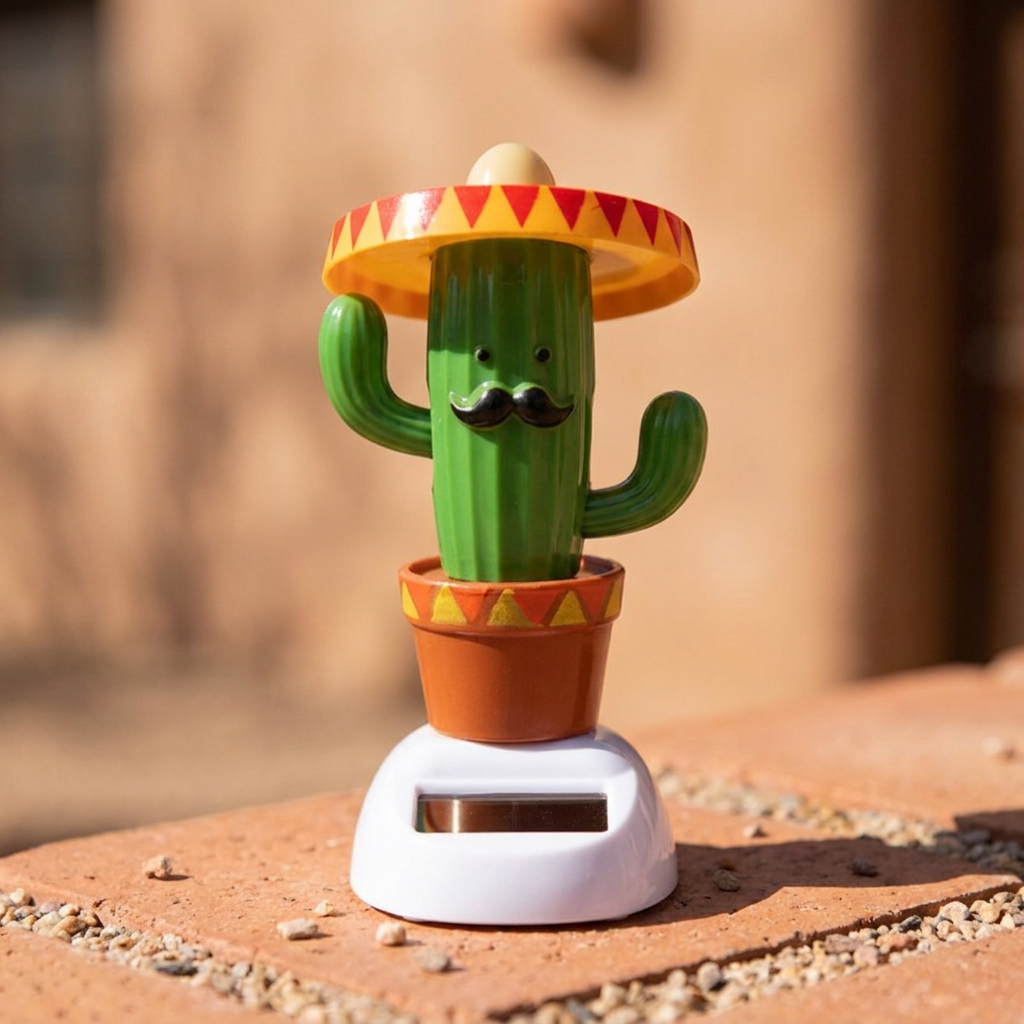 Sunny Sombrero Cactus Figurine