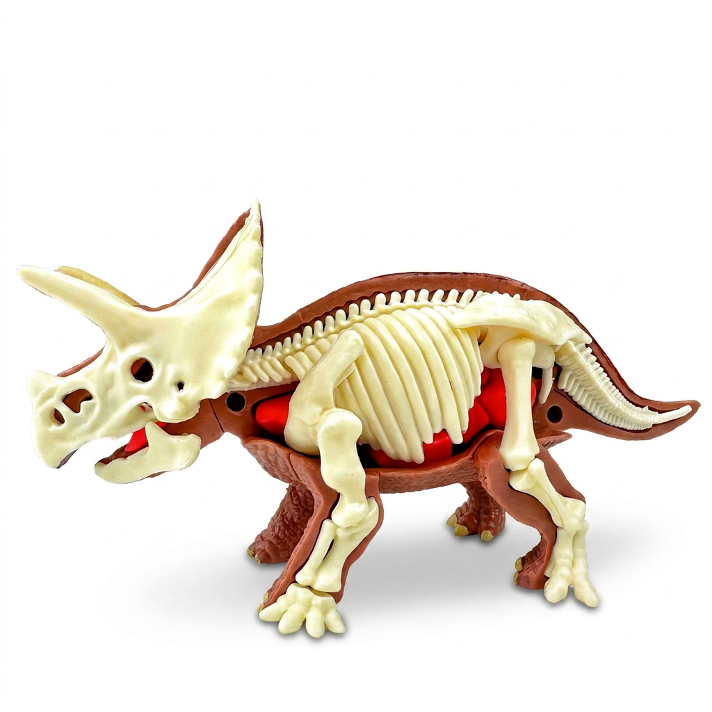 3D Triceratops Puzzle Model 2