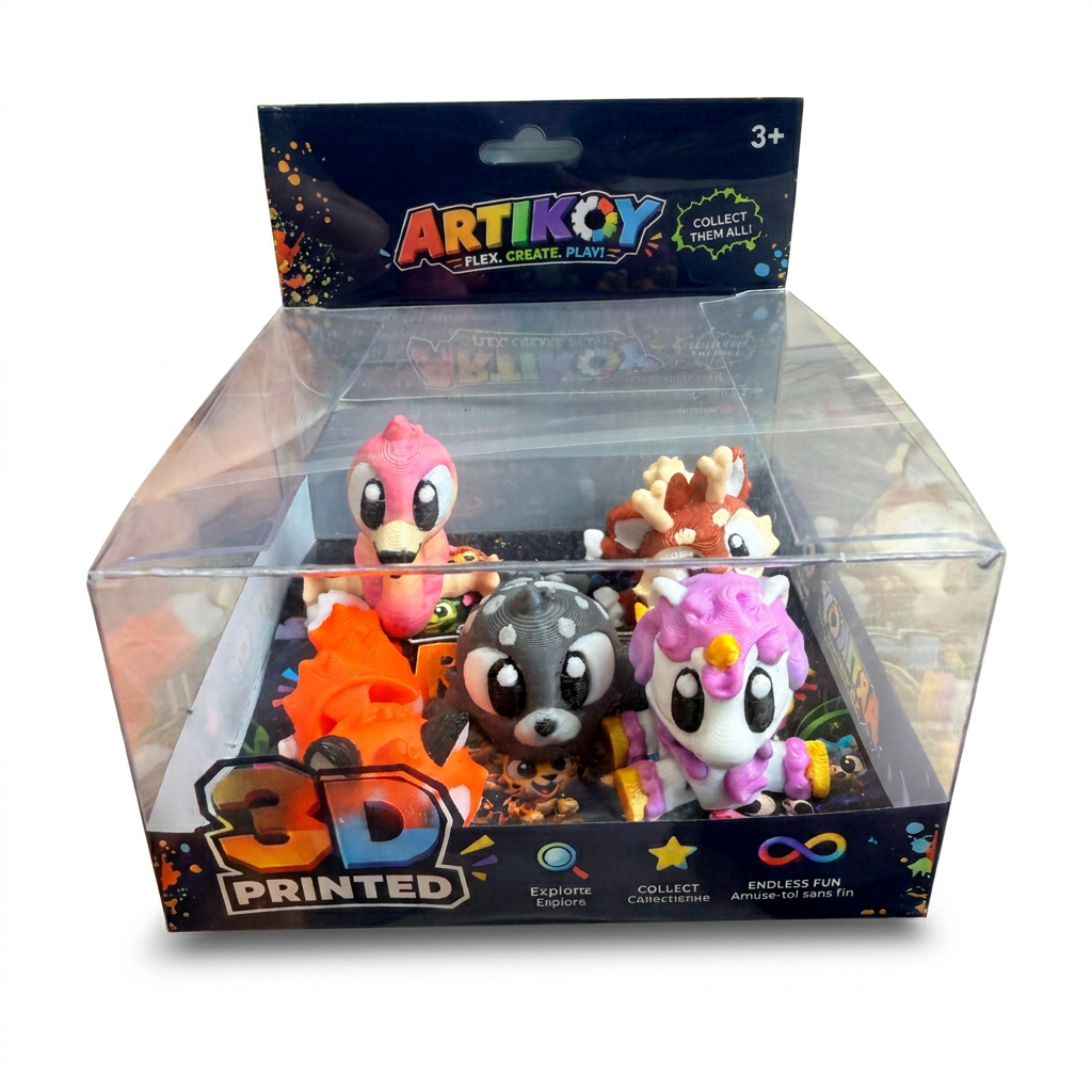 Artikoy 3D Printed Mini Animal Figurines 5 Each 2